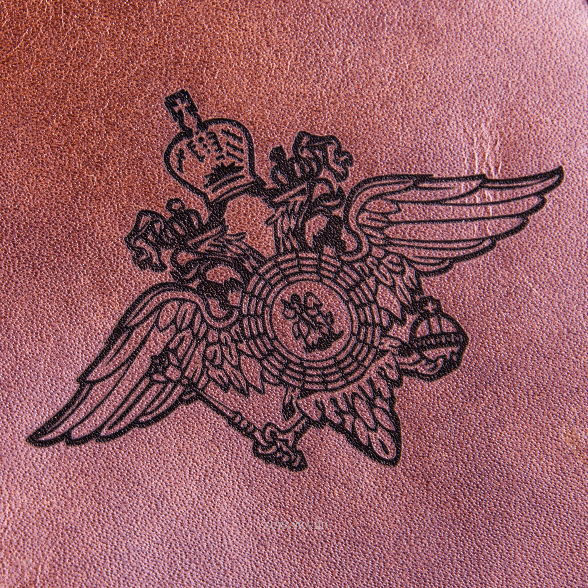 Обложка для паспорта МВД коричневая